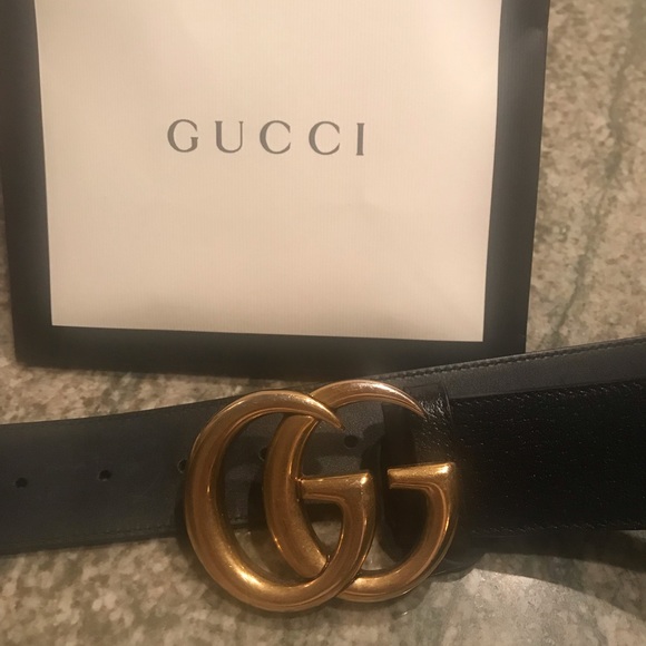 Gucci Accessories - Authentic Gucci GG Belt Black